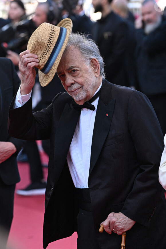 Pour la projection de "Megalopolis".
Francis Ford Coppola à la projection de "Megalopolis", Festival de Cannes, 16 mai 2024. Photo : Doug Peters/PA Wire