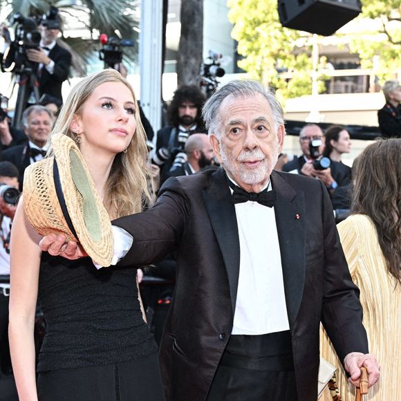 Au Festival de Cannes.
Romy Croquet Mars, Francis Ford Coppola, Talia Shire and Jason Schwartzman attending the Megalopolis Red Carpet at the 77th annual Cannes Film Festival at Palais des Festivals in Cannes, France, on May 16, 2024. Photo by David Niviere/ABACAPRESS.COM