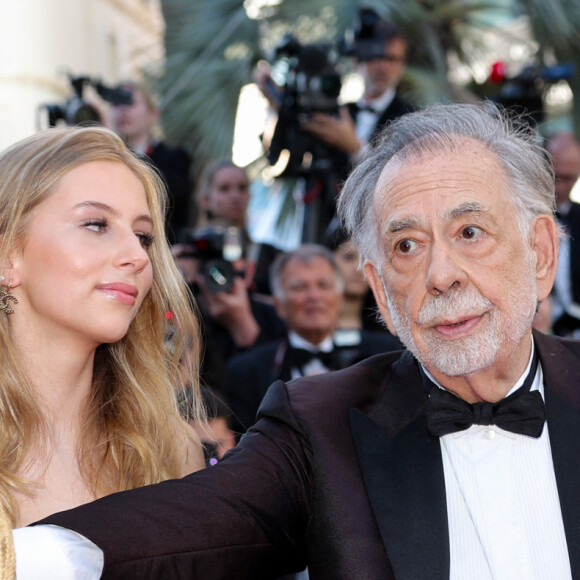 Romy Croquet, Francis Ford Coppola - Montée des marches du film " Megalopolis " lors du 77ème Festival International du Film de Cannes, au Palais des Festivals à Cannes. Le 16 mai 2024 © Jacovides-Moreau / Bestimage 