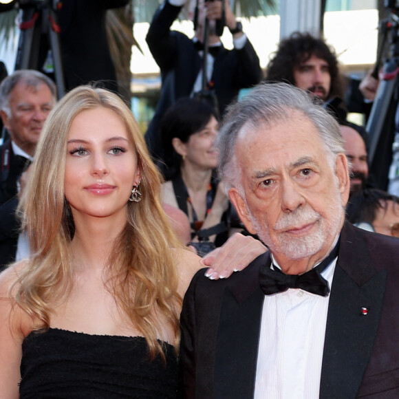 Romy Croquet, Francis Ford Coppola - Montée des marches du film " Megalopolis " lors du 77ème Festival International du Film de Cannes, au Palais des Festivals à Cannes. Le 16 mai 2024 © Jacovides-Moreau / Bestimage 