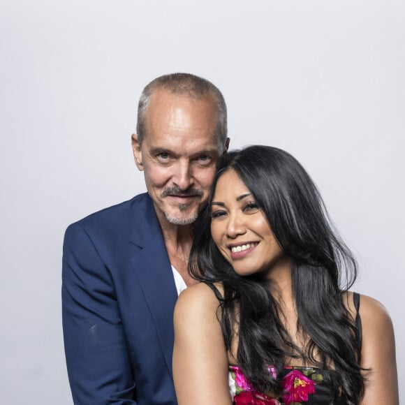 Exclusif - Anggun et son mari Christian Kretschmar - Studio - Enregistrement de l'émission "La chanson secrète", présentée par N.Aliagas et diffusée le 29 décembre sur TF1 © Guillaume Gaffiot-Cyril Moreau / Bestimage 