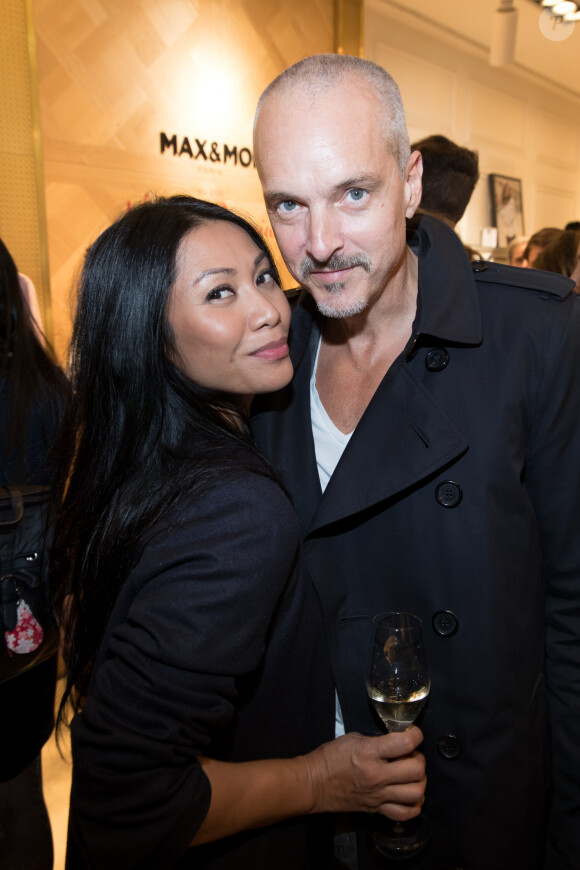 Exclusif - Christian Kretschmar et Anggun - Lancement de la collection capsule "Max & Moi vu par Valérie Benaïm" à Paris, le 20 octobre 2017.  © Cyril Moreau/Bestimage 