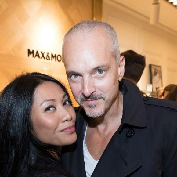 Exclusif - Christian Kretschmar et Anggun - Lancement de la collection capsule "Max & Moi vu par Valérie Benaïm" à Paris, le 20 octobre 2017.  © Cyril Moreau/Bestimage 