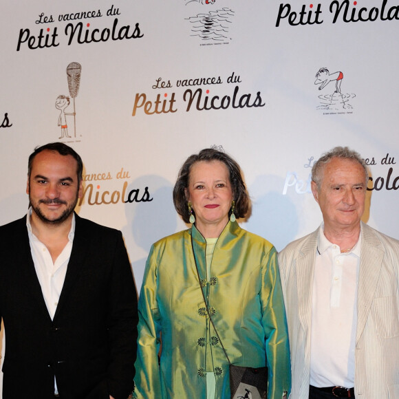 Francois-Xavier Demaison, Dominique Lavanant et Daniel Prevost assistant à la première des Vacances du Petit Nicolas à l'Opéra Gaumont à Paris, France, le 22 juin 2014. Photo par Aurore Marechal/ABACAPRESS.COM