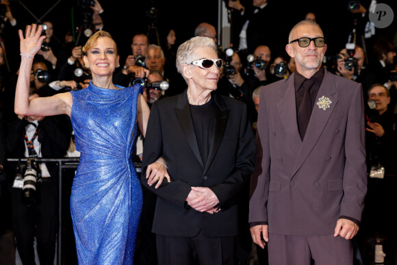 Diane Kruger, David Cronenberg, Vincent Cassel - Montée des marches du film " Les Linceuls " lors du 77ème Festival International du Film de Cannes, au Palais des Festivals à Cannes. Le 20 mai 2024 © Olivier Borde / Bestimage 