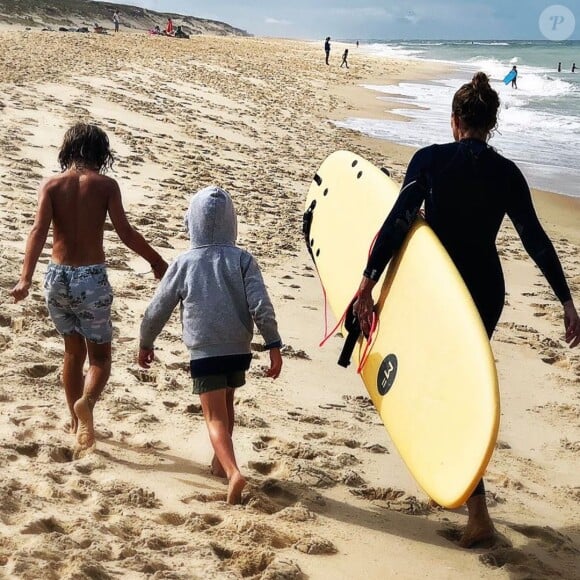 Agathe Lecaron partage de rares photos d'elle avec son mari François Pellissier ainsi que leurs enfants Gaspard et Félix.