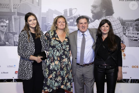 Nelly Auteuil, Aurore Auteuil (enceinte), Daniel Auteuil et sa femme Aude Ambroggi - Photocall de la cérémonie d'ouverture à la Halle Tony Garnier du 11ème Festival Lumiere 2019 de Lyon le 12 octobre 2019. © Dominique Jacovides / Bestimage 