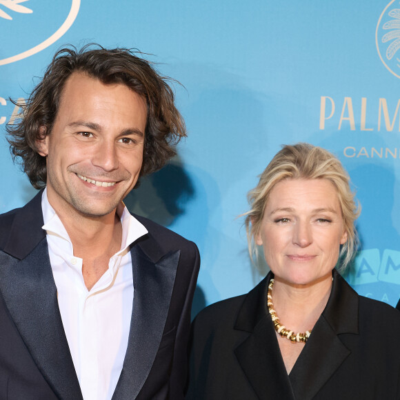 Bertrand Chameroy, Anne-Elisabeth Lemoine - Photocall du dîner d'ouverture du 77ème Festival International du Film de Cannes, au Carlton. Le 14 mai 2024 © Borde-Jacovides-Moreau / Bestimage 