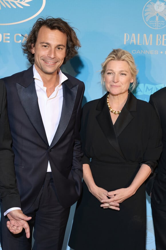 Bertrand Chameroy, Anne-Elisabeth Lemoine - Photocall du dîner d'ouverture du 77ème Festival International du Film de Cannes, au Carlton. Le 14 mai 2024 © Borde-Jacovides-Moreau / Bestimage 