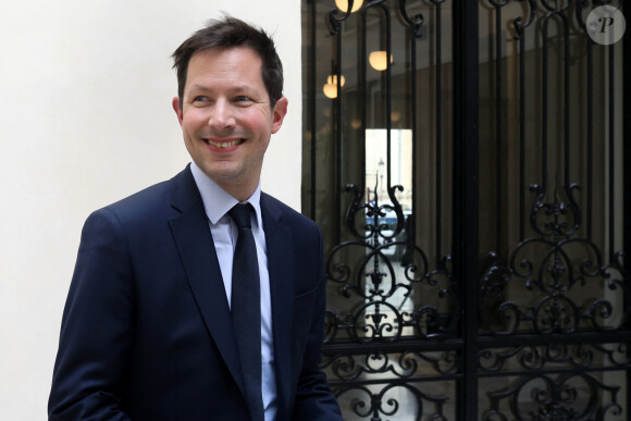 Conférence de presse de François-Xavier Bellamy suite au discours sur l'Europe du président à La Sorbonne, au siège des Républicains, Paris, le 25 avril 2024. © Stéphane Lemouton / Bestimage