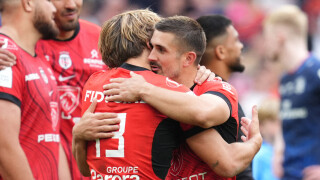 PHOTO Thomas Ramos roi d'Europe avec le Stade Toulousain, il célèbre sa victoire avec sa discrète femme Sophie