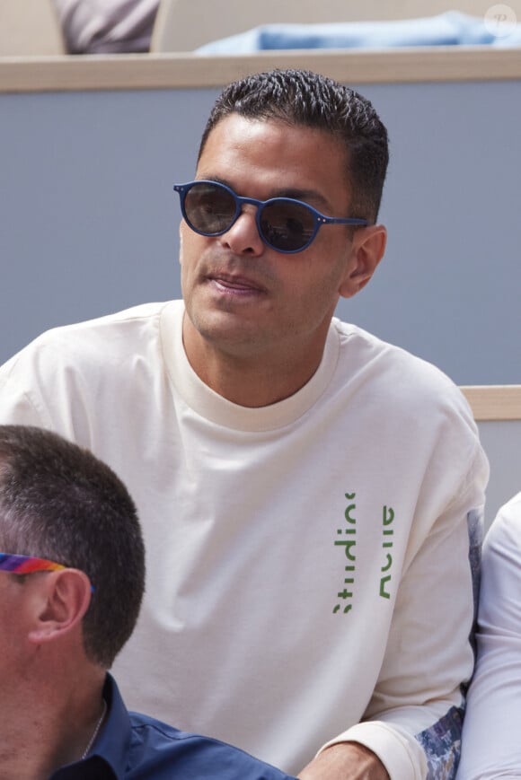 Hatem Ben Arfa - Célébrités dans les tribunes des Internationaux de France de tennis de Roland Garros 2024 à Paris le 26 mai 2024. © Moreau-Jacovides/Bestimage