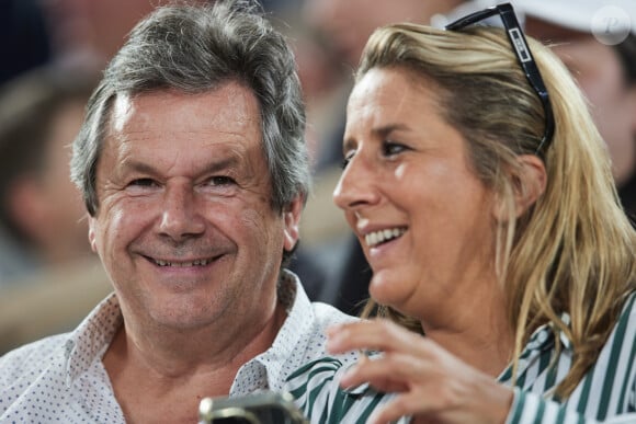 Christophe Leroy - Célébrités dans les tribunes des Internationaux de France de tennis de Roland Garros 2024 à Paris le 26 mai 2024. © Moreau-Jacovides/Bestimage