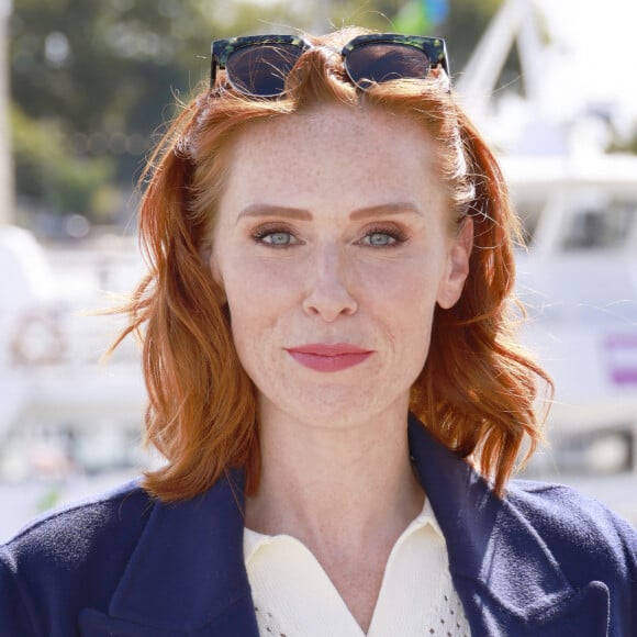 Audrey Fleurot au photocall de "Esprit d'hiver" lors de la 24ème édition du Festival de la Fiction TV de la Rochelle, le 15 septembre 2022. © Christophe Aubert via Bestimage 