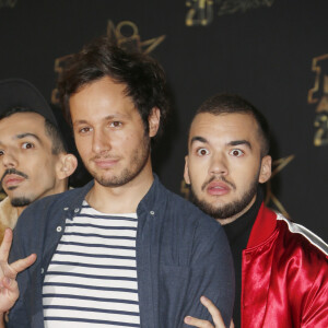 Vianney, Bigflo et Oli - 20ème cérémonie des NRJ Music Awards au Palais des Festivals à Cannes. Le 10 novembre 2018 © Christophe Aubert via Bestimage