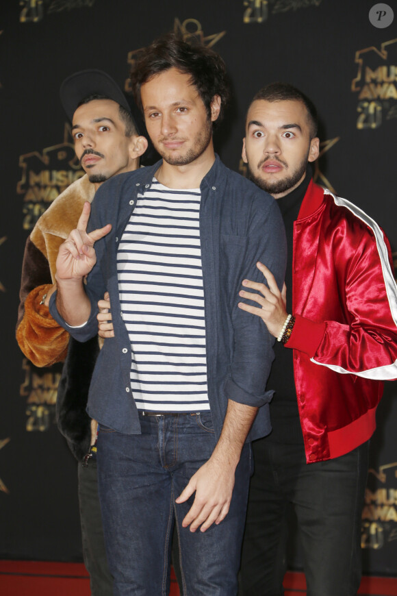 Vianney, Bigflo et Oli - 20ème cérémonie des NRJ Music Awards au Palais des Festivals à Cannes. Le 10 novembre 2018 © Christophe Aubert via Bestimage