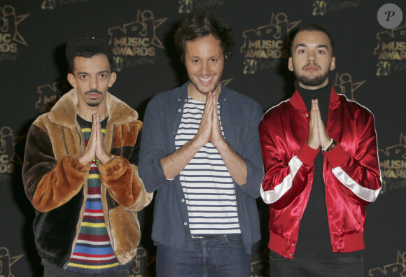 Vianney, Bigflo et Oli - 20ème cérémonie des NRJ Music Awards au Palais des Festivals à Cannes. Le 10 novembre 2018 © Christophe Aubert via Bestimage