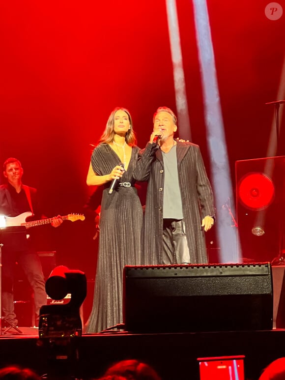 Hiba Tawaji et Florent Pagny - Concert unique de Hiba Tawaji (la femme de I.Maalouf) à l'Olympia à Paris le 29 mai 2024. 