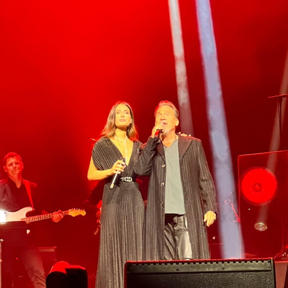 Hiba Tawaji et Florent Pagny - Concert unique de Hiba Tawaji (la femme de I.Maalouf) à l'Olympia à Paris le 29 mai 2024. 