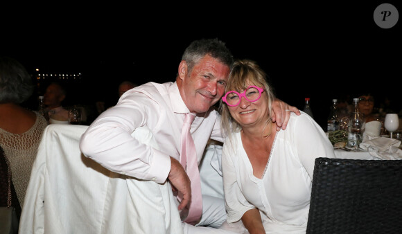 Exclusif - Soirée du mariage de Christine Bravo et Stéphane Bachot sur la plage du restaurant Marinella à l'Ile Rousse en Corse le 11 Juin 2022 © Dominique Jacovides / Bestimage