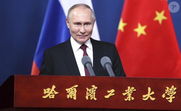 Vladimir Poutine en visite en Chine le 17 mai 2024