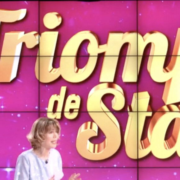 Première émission "Les Grands du Rire" présentée par Bernard Montiel et Isabelle Morizet et diffusée le 1er juin sur C8 avec comme invitée Anne Roumanoff.