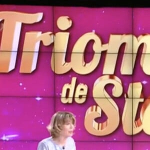 Première émission "Les Grands du Rire" présentée par Bernard Montiel et Isabelle Morizet et diffusée le 1er juin sur C8 avec comme invitée Anne Roumanoff.