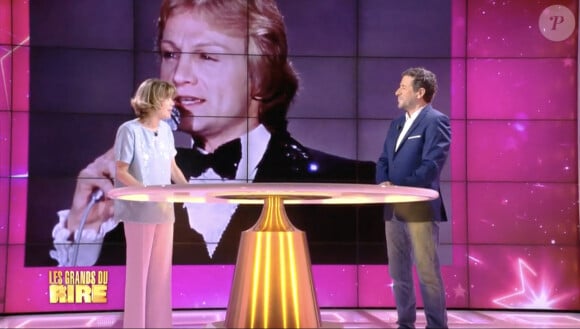 Première émission "Les Grands du Rire" présentée par Bernard Montiel et Isabelle Morizet et diffusée le 1er juin sur C8 avec comme invitée Anne Roumanoff.