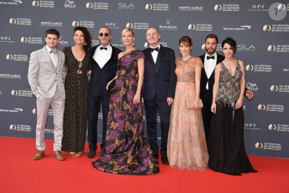 Grant Lawrens, Pauline Bression, Serge Dupire, Rebecca Hampton, Pierre Martot, Lea Francois, Marwan Berreni et Fabienne Carat assistent à la cérémonie d'ouverture du 59e Festival de télévision de Monte-Carlo, le 14 juin 2019. David Niviere/ABACAPRESS.COM