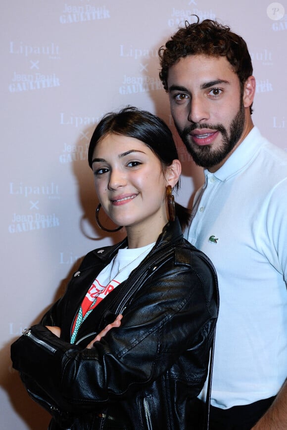 Marwan Berreni et sa petite amie Myra Tyliann assistant à la soirée Lipault x Jean-Paul Gaultier aux Bains à Paris, le 5 juin 2018. Aurore Marechal/ABACAPRESS.COM