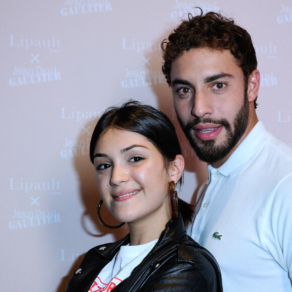 Marwan Berreni et sa petite amie Myra Tyliann assistant à la soirée Lipault x Jean-Paul Gaultier aux Bains à Paris, le 5 juin 2018. Aurore Marechal/ABACAPRESS.COM