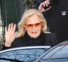 Sylvie Vartan, invitée de M.Drucker, arrive au studio Gabriel pour l'enregistrement de l'émission Vivement Dimanche, Paris, le 18 mars 2019.