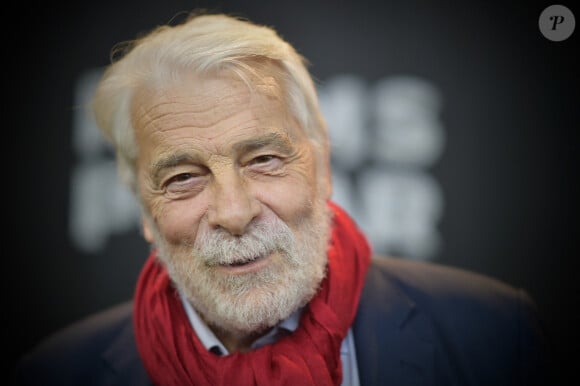 Jacques Weber pendant la remise du prix Claude Chabrol lors de la 3ème édition du festival du film policier à Reims le 7 avril 2023. © Franck Castel / Bestimage