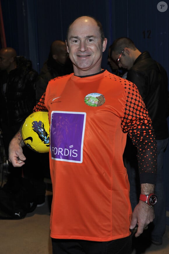 Vincent Lagaf' lors du 2ème tournoi des célébrités du Show Beach Soccer à Monaco, le 11 février 2012.