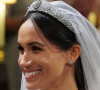 Comme on l'apprend, plus de 750 000 euros de ces précieux objets proviennent de la collection de la princesse Diana.
Meghan Markle à son mariage en 2018. Photo by Jonathan Brady/PA Wire/ABACAPRESS.COM