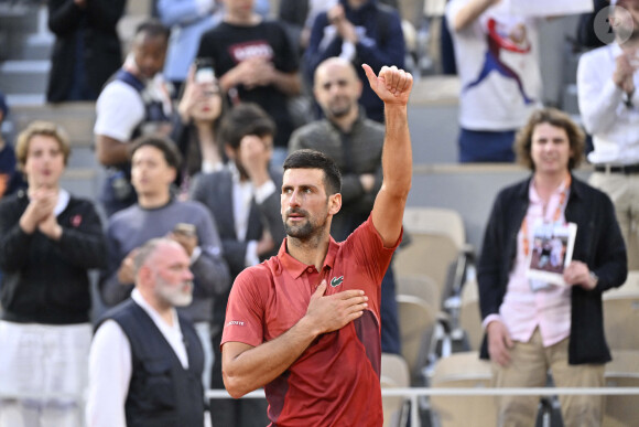 Tennis : Roland Garros 2024 - France - Novak Djokovic - Serbie - Internationaux de France de tennis de Roland Garros 2024 à Paris le 3 juin 2024.