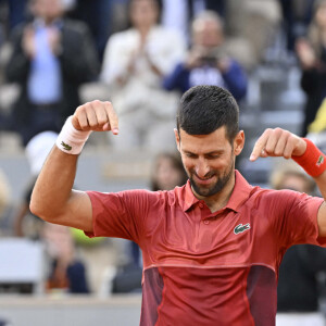 Tennis : Roland Garros 2024 - France - Novak Djokovic - Serbie - Internationaux de France de tennis de Roland Garros 2024 à Paris le 3 juin 2024.