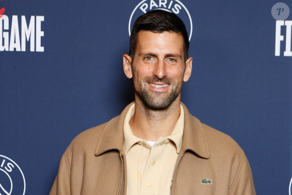 Novak Djokovic - Photocall du dernier match de la saison de la "Liqui Molly Starligue" opposant le PSG Handball à Pays d'Aix Université Club Handball et la dernière apparition de Nikola Karabatic à l'Accor Arena à Paris, France, le 31 mai 2024. © Christophe Clovis / Bestimage