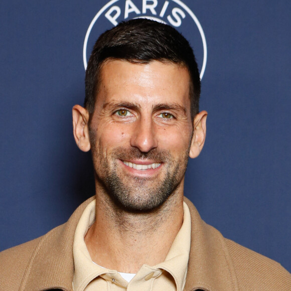 Novak Djokovic - Photocall du dernier match de la saison de la "Liqui Molly Starligue" opposant le PSG Handball à Pays d'Aix Université Club Handball et la dernière apparition de Nikola Karabatic à l'Accor Arena à Paris, France, le 31 mai 2024. © Christophe Clovis / Bestimage