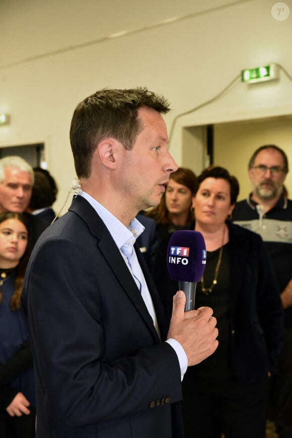 Le candidat LR François-Xavier Bellamy tient un meeting pour les élections européennes à Bordeaux, le 1er juin 2024. Patrice Pierrot/ABACAPRESS.COM