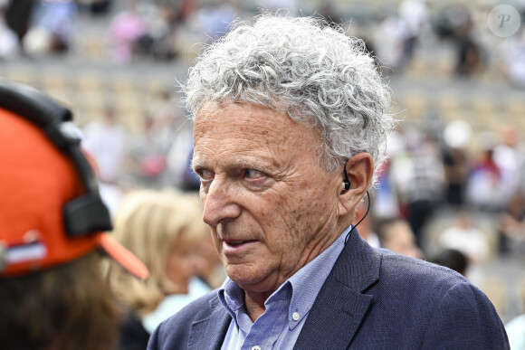 Nelson Monfort lors de la finale de Roland-Garros, tournoi de tennis du Grand Chelem, le 11 juin 2023 au stade Roland-Garros à Paris. Victor Joly/ABACAPRESS.COM