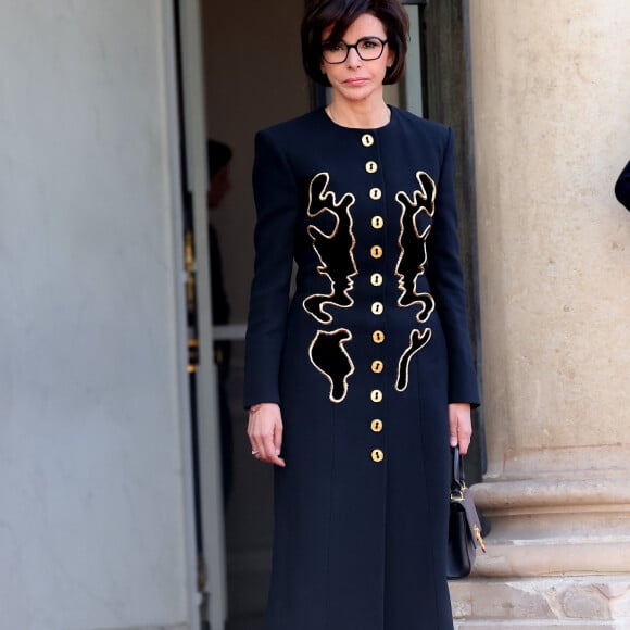 Rachida Dati - Dîner d'état en l'honneur du président des Etats-Unis et sa femme au palais de l'Elysée à Paris, à l'occasion de leur visite officielle en France. Le 8 juin 2024 © Jacovides-Moreau / Bestimage 