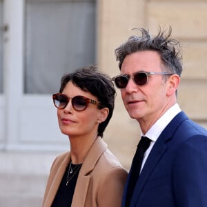 Bérénice Bejo et son mari Michel Hazanavicius - Dîner d'état en l'honneur du président des Etats-Unis et sa femme au palais de l'Elysée à Paris, à l'occasion de leur visite officielle en France. Le 8 juin 2024 © Jacovides-Moreau / Bestimage 