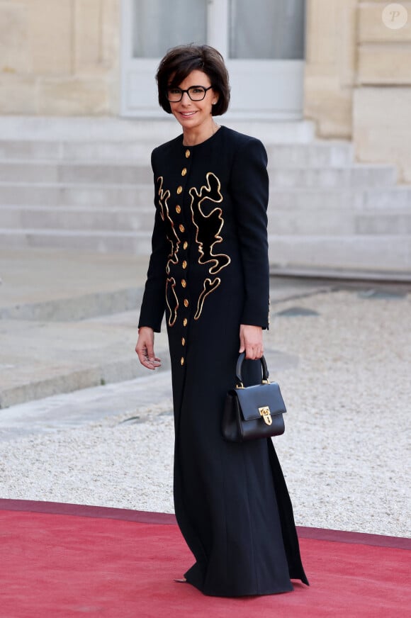 Rachida Dati - Dîner d'état en l'honneur du président des Etats-Unis et sa femme au palais de l'Elysée à Paris, à l'occasion de leur visite officielle en France. Le 8 juin 2024 © Jacovides-Moreau / Bestimage 