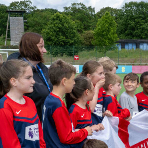 Prince William  - Le prince William est allé à la rencontre de l'équipe britannique de football avant l'Euro le 14 juin prochain, dans leur centre d'entraînement de St George's Park à Burton upon Trent. 10 juin 2024. @ Paul Cooper/Daily Telegraph/PA Wire.