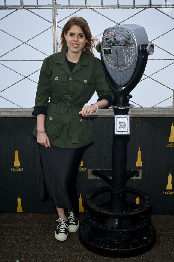 Princesse Beatrice d'York éclaire l'Empire State Building en partenariat avec Outward Bound pour lever des fonds pour l'éducation. @ Lev Radin/Pacific Press