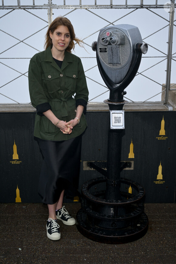 Princesse Beatrice d'York éclaire l'Empire State Building en partenariat avec Outward Bound pour lever des fonds pour l'éducation. @ Lev Radin/Pacific Press