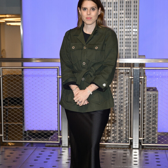 Princesse Beatrice d'York éclaire l'Empire State Building en partenariat avec Outward Bound pour lever des fonds pour l'éducation. @ Lev Radin/Pacific Press