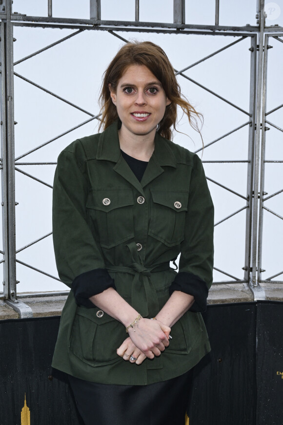 Princesse Beatrice d'York éclaire l'Empire State Building en partenariat avec Outward Bound pour lever des fonds pour l'éducation. @ Lev Radin/Pacific Press