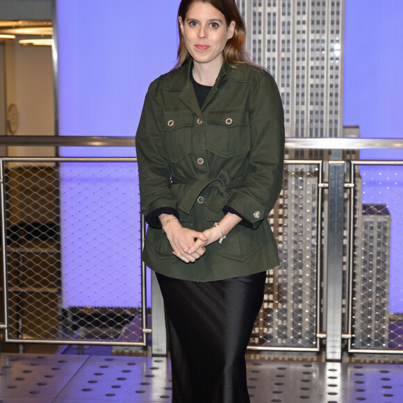 Princesse Beatrice d'York éclaire l'Empire State Building en partenariat avec Outward Bound pour lever des fonds pour l'éducation. @ Lev Radin/Pacific Press